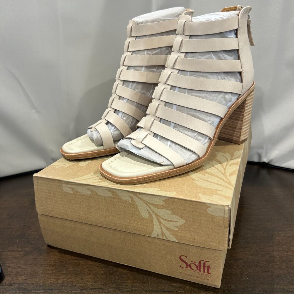Sofft NWB Stratford Heeled Sandal,‎ Tan 7